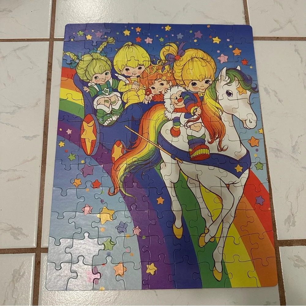 Vintage 1983 Rainbow Brite Colorful 100 piece Jigsaw Puzzle by Hallmark VGUVC